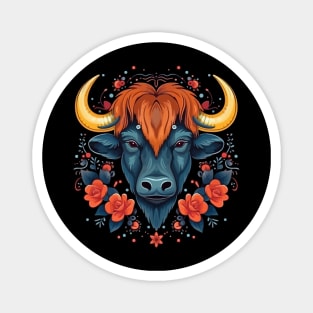 Bison Valentine Day Magnet